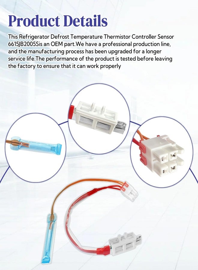 GIBACAD ACM73919214 6615JB2005S Refrigerator Freezer Temperature Sensor Fits for LG Kenmore Models,Replaces ACM73919202,4322974,AP6004251,PS11732655,EAP11732655 Refrigerator Defrost Controller Assembly - Image 5